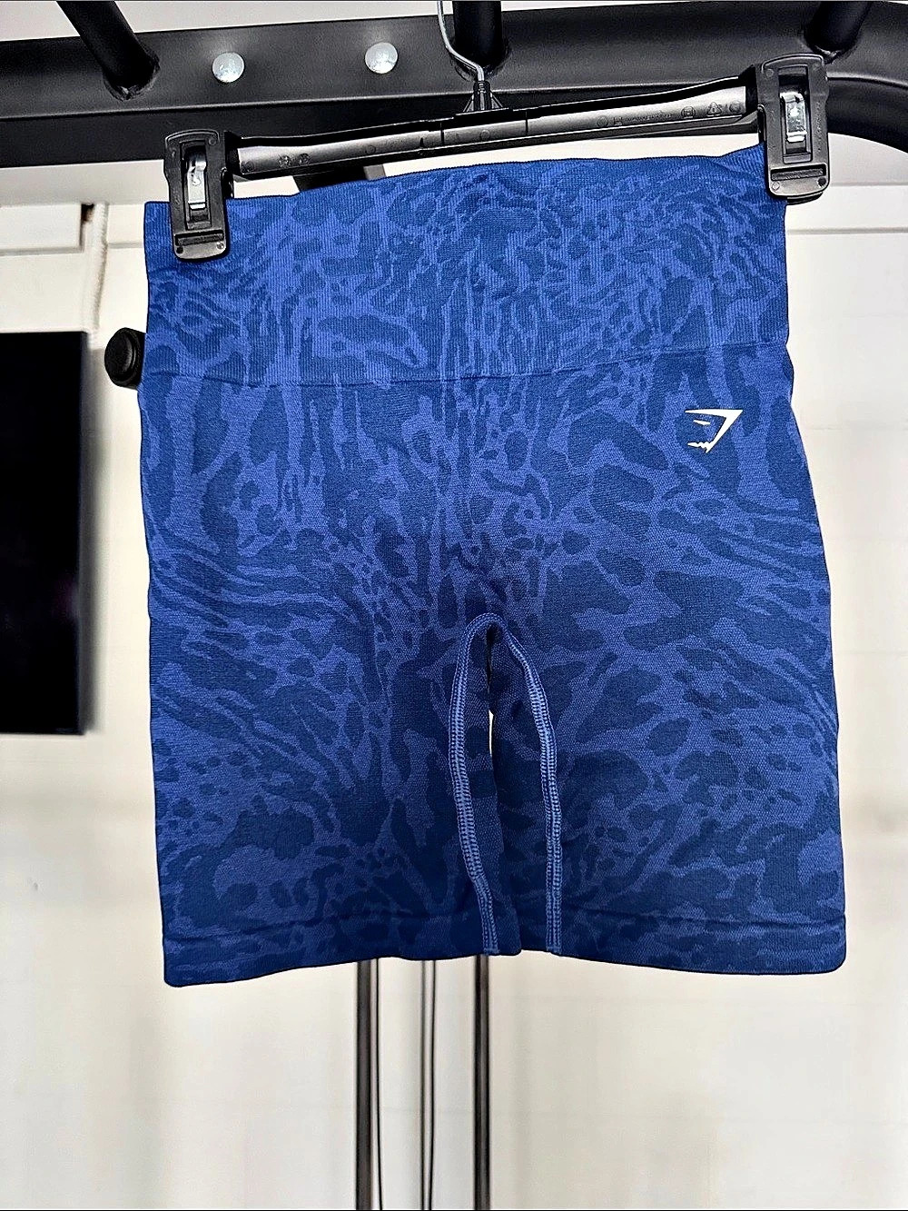 GYMSHARK Adapt Animal Seamless Cycling Shorts Blue Small